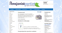 Desktop Screenshot of pensjonistpartiet.no